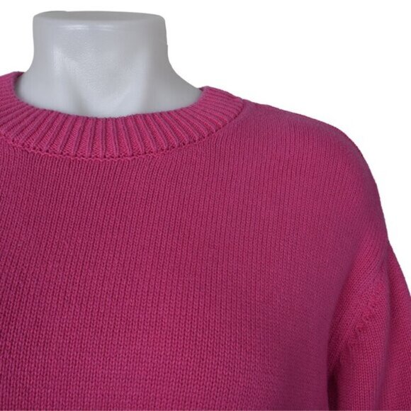 Gap Women's Crew Neck Sweater Pink Relaxed Fit Size Medium - Picture 6 of 15